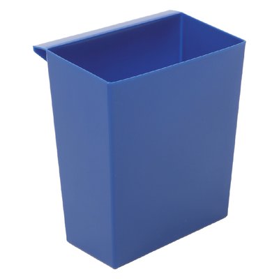Bac pour corbeille carrée et conique bleu