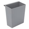 Bac pour corbeille carrée et conique gris Photo