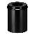Corbeille à papier Vepa Bins anti-feu 15L 26cm noir