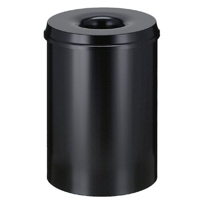 Corbeille à papier Vepa Bins anti-feu 30L Ø33,5cm noir