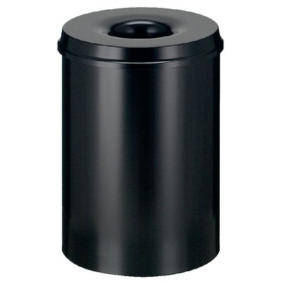 Corbeille à papier Vepa Bins anti-feu 30L Ø33,5cm noir