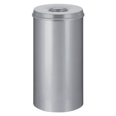 Papierbak met vlamdover Vepabins 50liter 33.5cm grijs