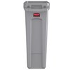 Collecteur Rubbermaid Slim Jim Vented avec conduits d'aération 87L gris Photo