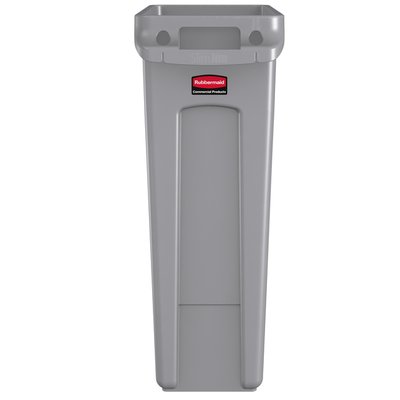 Collecteur Rubbermaid Slim Jim Vented avec conduits d'aération 87L gris