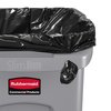 Collecteur Rubbermaid Slim Jim Vented avec conduits d'aération 87L gris Photo