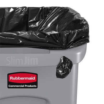 Collecteur Rubbermaid Slim Jim Vented avec conduits d'aération 87L gris