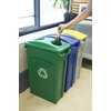 Collecteur Rubbermaid Slim Jim Vented avec conduits d'aération 87L gris Photo