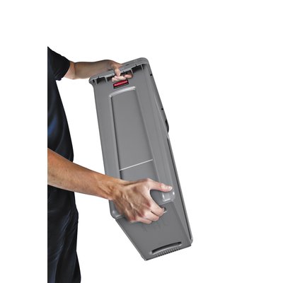Collecteur Rubbermaid Slim Jim Vented avec conduits d'aération 87L gris