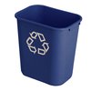Corbeille Rubbermaid Recycling Medium 26L bleu Photo