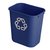 Corbeille Rubbermaid Recycling Medium 26L bleu