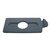 Insert couvercle Rubbermaid pour station de recyclage Slim Jim bouteille/canettes gris