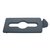Insert couvercle Rubbermaid pour station de recyclage Slim Jim Déchets mixtes gris