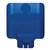 Panneau de communication Rubbermaid pour station de recyclage Slim Jim bleu