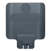 Paneel Rubbermaid Slim Jim Recyclestation voor label grijs foto