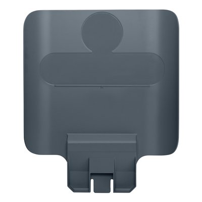 Paneel Rubbermaid Slim Jim Recyclestation voor label grijs