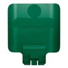 Paneel Rubbermaid Slim Jim Recyclestation voor label groen foto