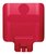 Paneel Rubbermaid Slim Jim Recyclestation voor label rood