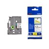 Ruban de lettrage Brother P-Touch TZe-S231 forte adhérence 12mm noir sur blanc Photo