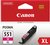 Inktcartridge Canon CLI-551XL rood