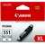 Cartouche d’encre Canon CLI-551XL gris