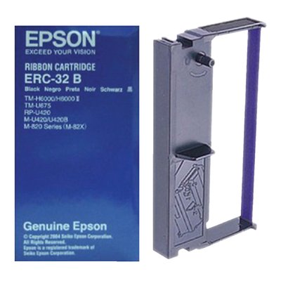 Ruban Epson S015371 pour ERC32 nylon noir