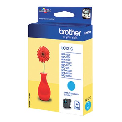Inktcartridge Brother LC-121C blauw