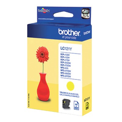 Inktcartridge Brother LC-121Y geel