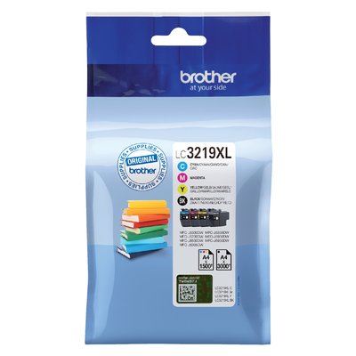 Inktcartridge Brother LC-3219XL zwart + 3 kleuren
