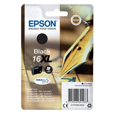 Inktcartridge Epson 16XL T1631 zwart