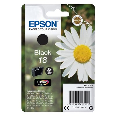 Inktcartridge Epson 18 T1801 zwart