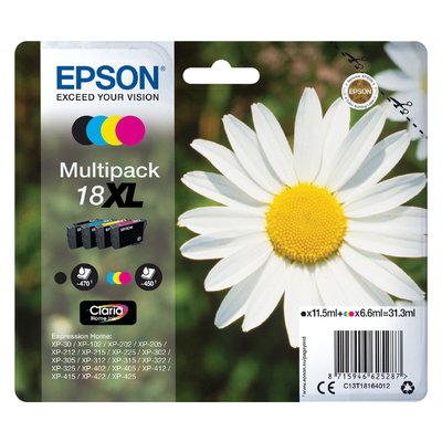Cartouche d’encre Epson 18XL T1816 noir + 3 couleurs