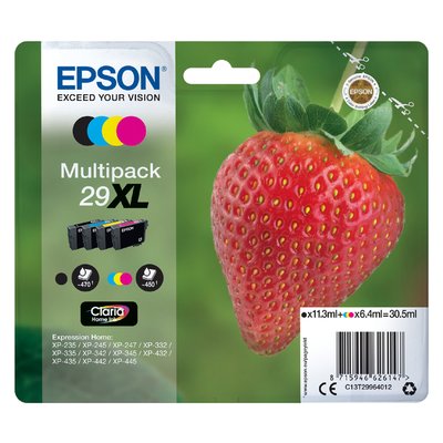 Inktcartridge Epson 29XL T2996 zwart + 3 kleuren