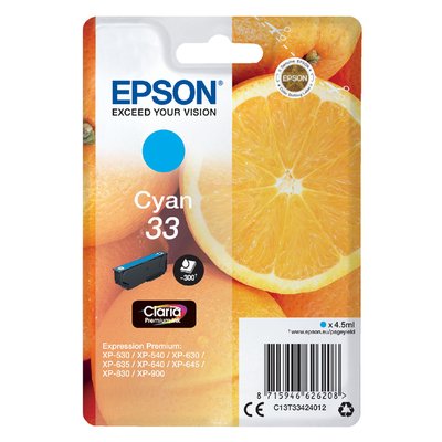 Inktcartridge Epson 33 T3341 blauw