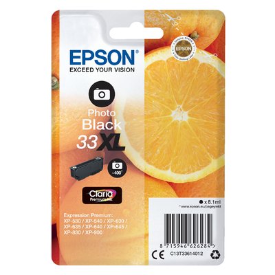 Inktcartridge Epson 33XL T3361 foto zwart