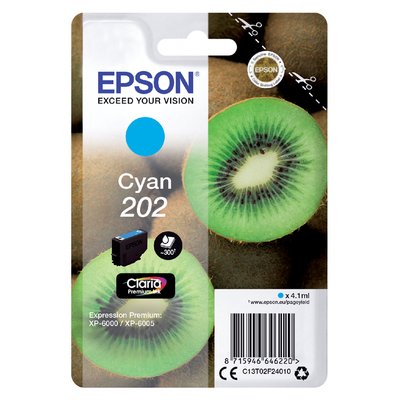 Inktcartridge Epson 202 T02F24 blauw