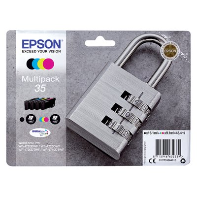 Cartouche d'encre Epson 35 T3586 noir + 3 couleurs