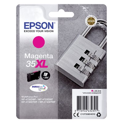 Inktcartridge Epson 35XL T3593 rood