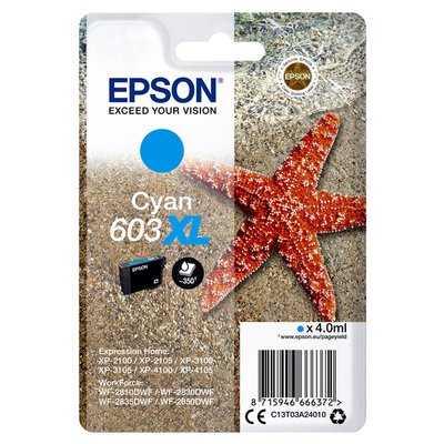 Inktcartridge Epson 603XL T03A2 blauw