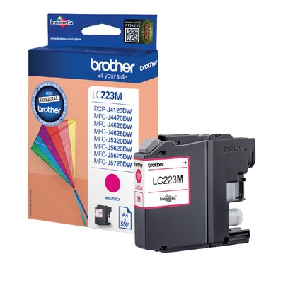 Inktcartridge Brother LC-223M rood