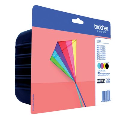 Inktcartridge Brother LC-223VALBP zwart + 3 kleuren