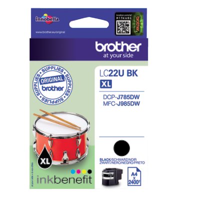 Inktcartridge Brother LC-22UBK zwart