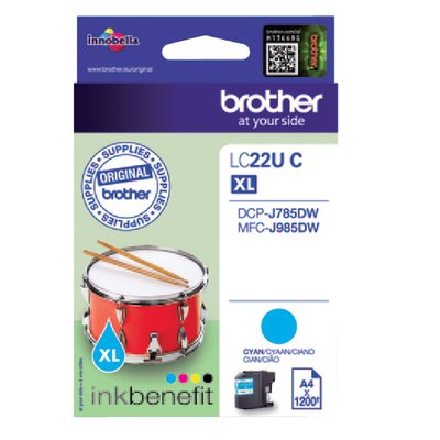 Inktcartridge Brother LC-22UC blauw