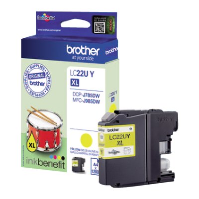 Inktcartridge Brother LC-22UY geel