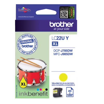 Inktcartridge Brother LC-22UY geel