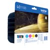 Inktcartridge Brother LC-1100VALBP zwart + 3 kleuren foto