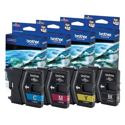 Inktcartridge Brother LC-985C blauw
