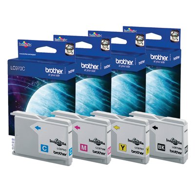 Inktcartridge Brother LC-970Y geel