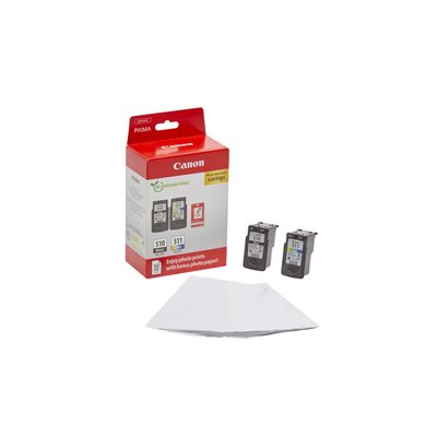 Inktcartridge Canon PG-510 CL-511 zw + kl + papier