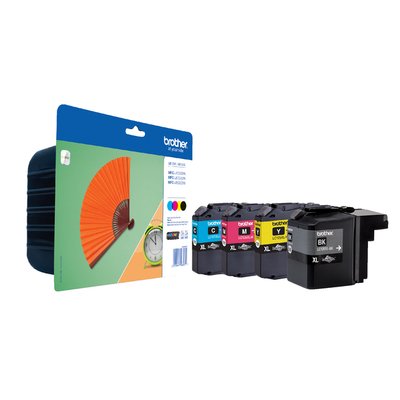 Inktcartridge Brother LC-129XLVALBP zwart + 3 kleuren