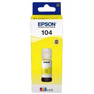 Navulinkt Epson 104 T00P440 geel